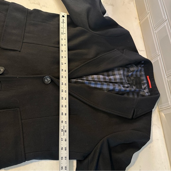 Jack & JONES EFix Medium fit Black Two Button blazer 185/104A (XL) Elbow Patches - Picture 7 of 12